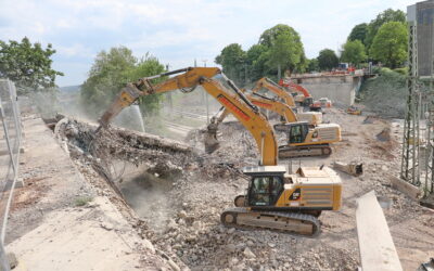 Brücke Turmstraße ist vollständig abgerissen
