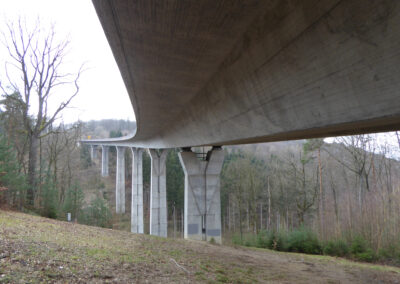 B 49 Kalterbach-Talbrücke im Westerwald